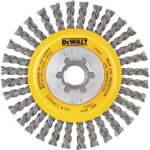 DeWalt High Performance 4 In. Carbon Stringer Bead Angle Grinder Wire Wheel