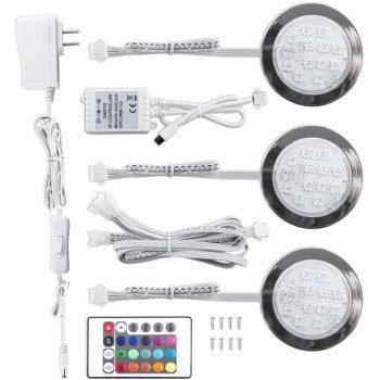 Bazz U16004RD 3pk Led Color Puck