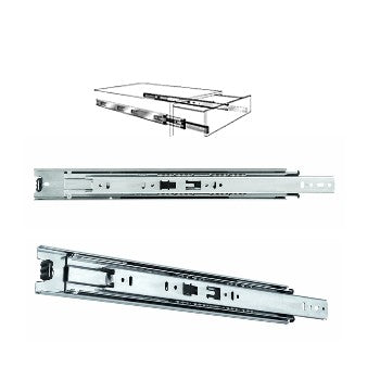 Knape & Vogt 8400P 28 Box Drawer Side Mount Slide Set, Anochrome ~ 28