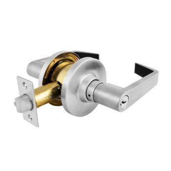 MasterLock SLC0926DKA4 Commercial Lever Classroom Door Lock, Brushed Chrome Finish ~ 4 KA