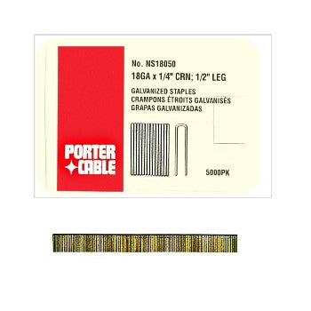 Porter Cable PNS18050 Narrow Crown Staples ~ 1/4