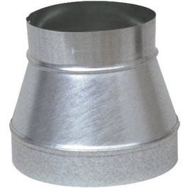 Stove Pipe Increaser/Reducer, No Crimp, Galvanized, 8 x 6-In.