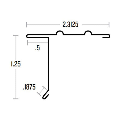 Amerimax F5M Galvanized Steel Drip Edge