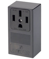Leviton 50-Amp, 125/250-Volt, Surface Mounting Receptacle, Straight Blade, NEMA 14-50R, 3P, 4W, Industrial Grade, Grounding, Side Wired, Steel Strap, 55050