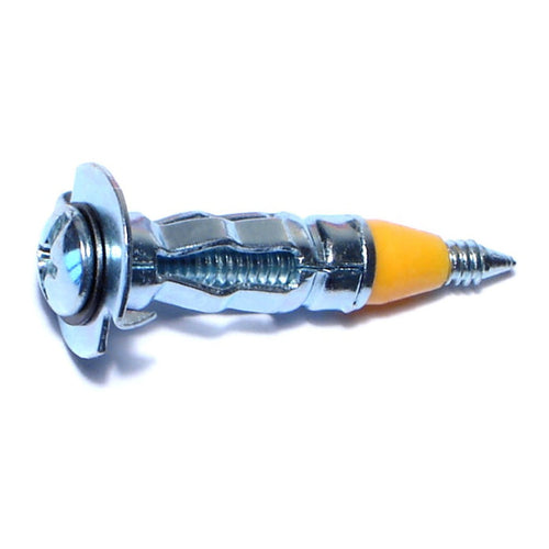 Monster Fastener Zinc Plated Steel Coarse Thread Pan Head Extra Short Hollow Wall Drive Anchors