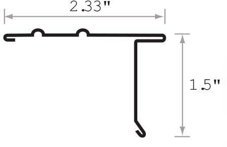 Amerimax F5M Galvanized Steel Drip Edge